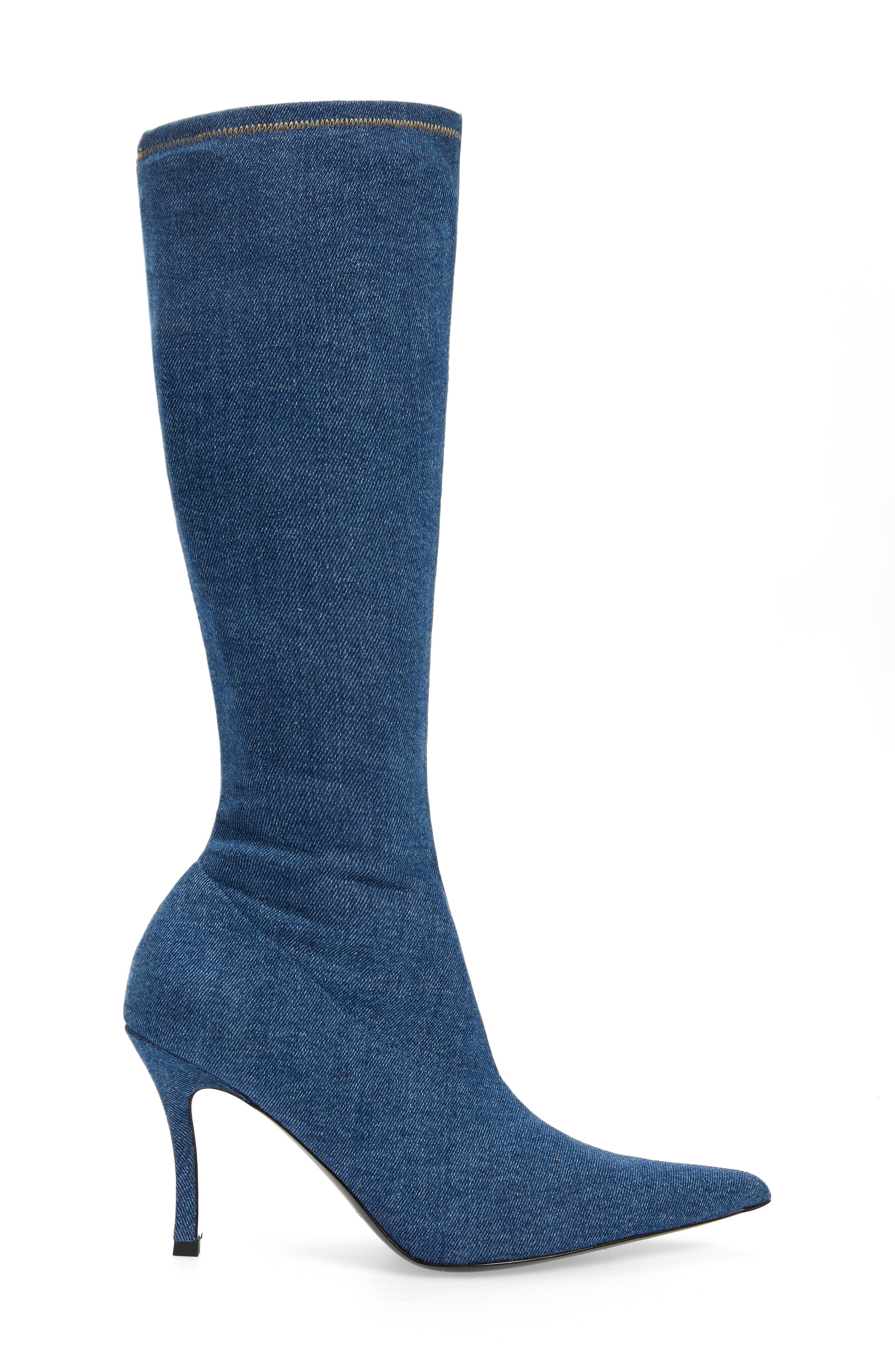 DIESEL<sup>®</sup> Denim Knee High Boot, Alternate, color, 