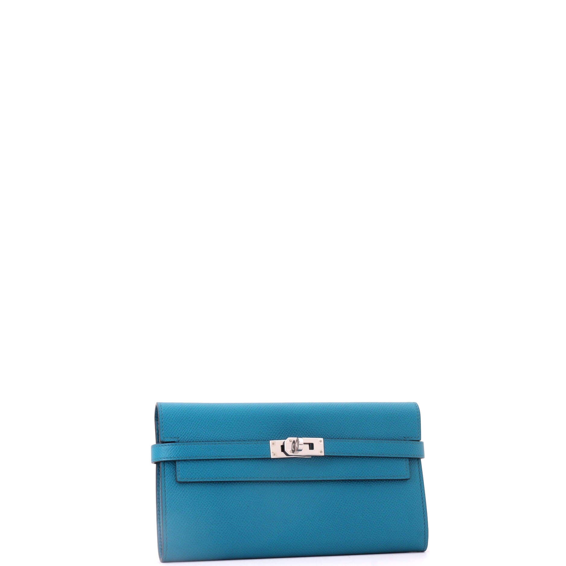 Kelly Wallet Epsom Long, Alternate, color, Blue