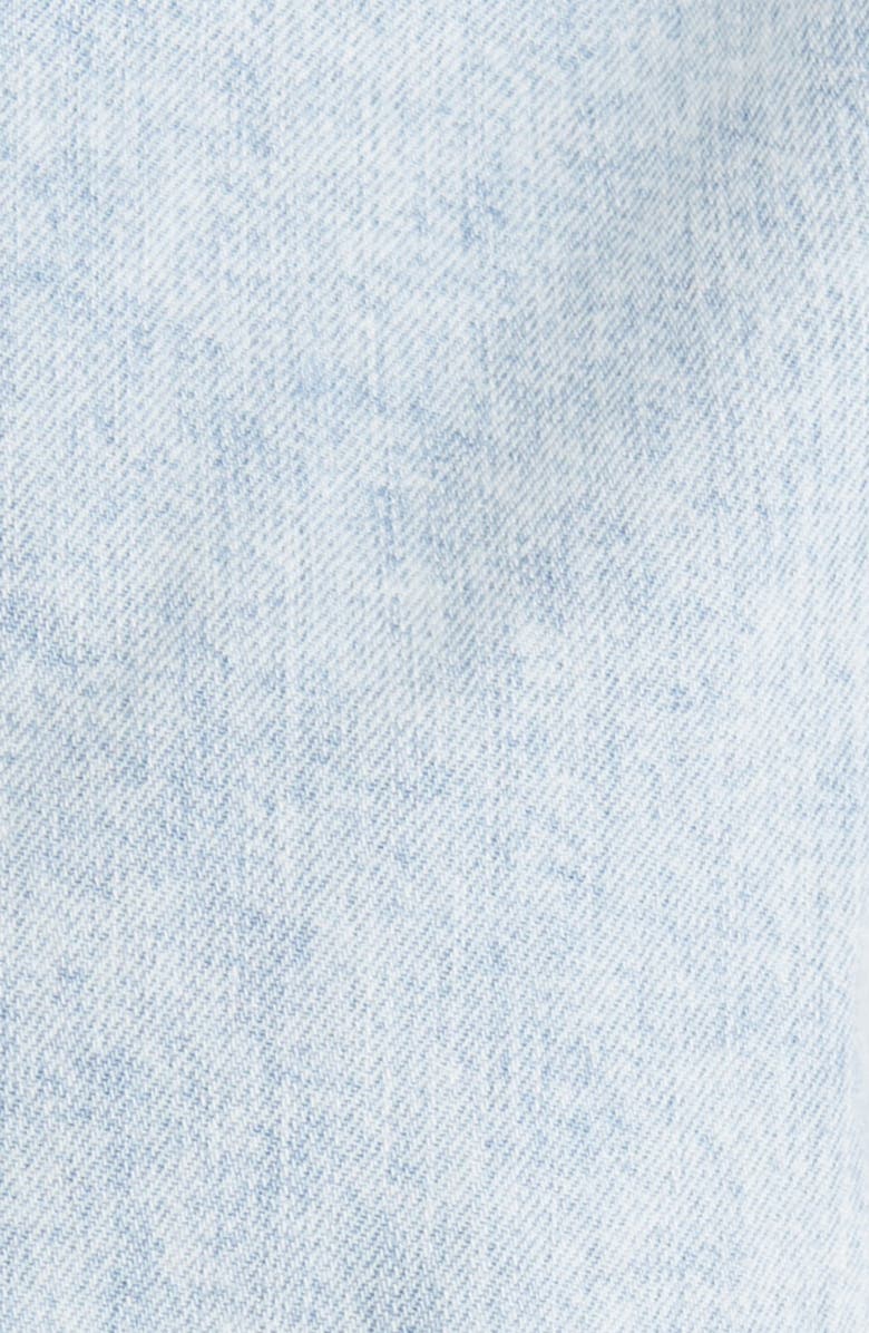 FRAME Pleat Puff Sleeve Denim Shirt, Alternate, color,