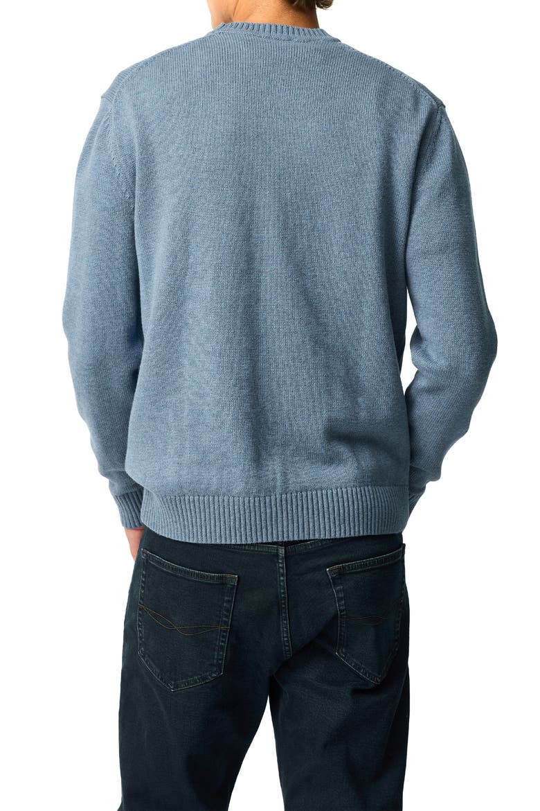 Crewneck Cotton Sweater, Alternate, color, CHAMBRAY