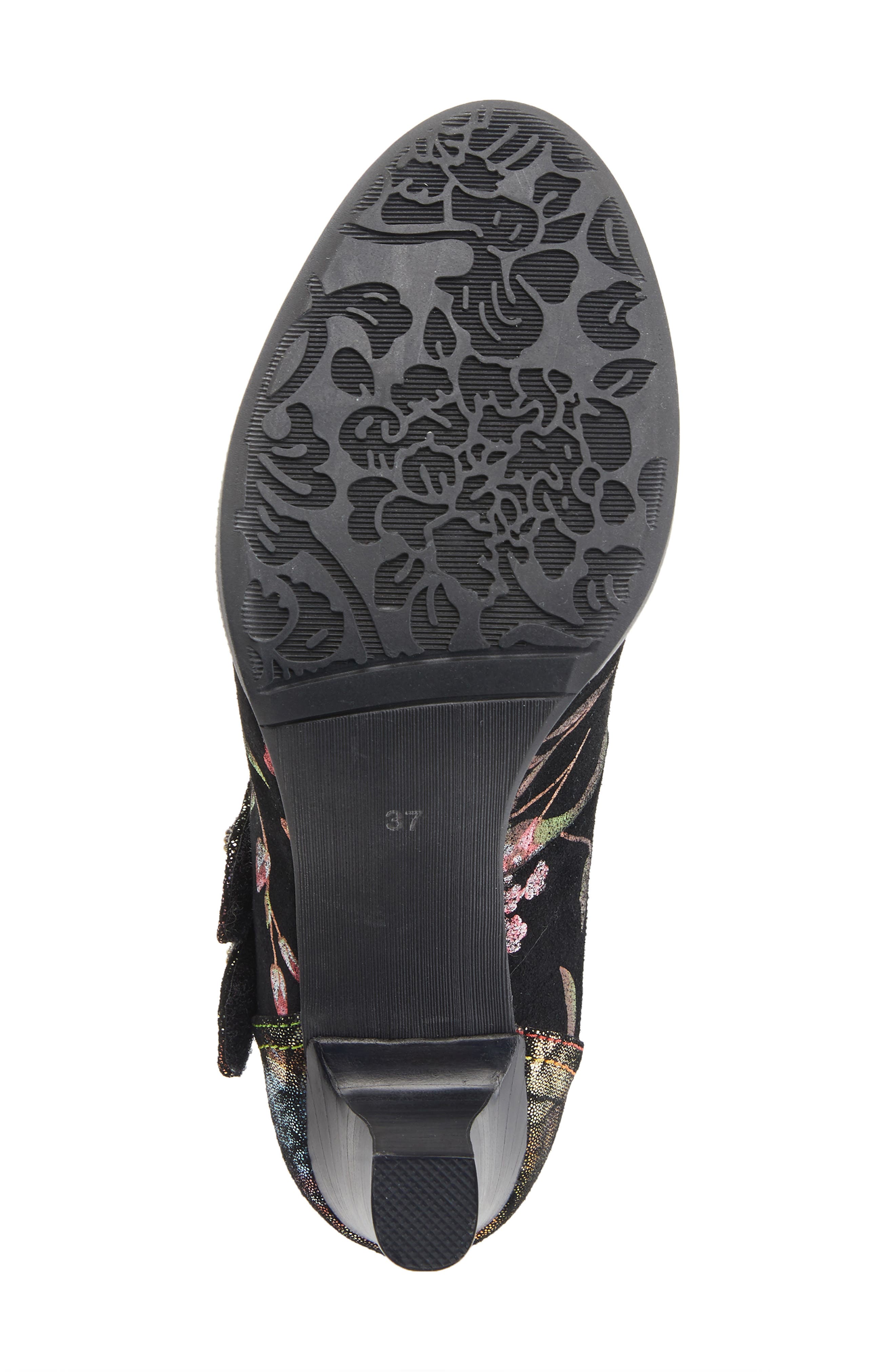 L'Artiste by Spring Step Floral Suede Pump, Alternate, color, 