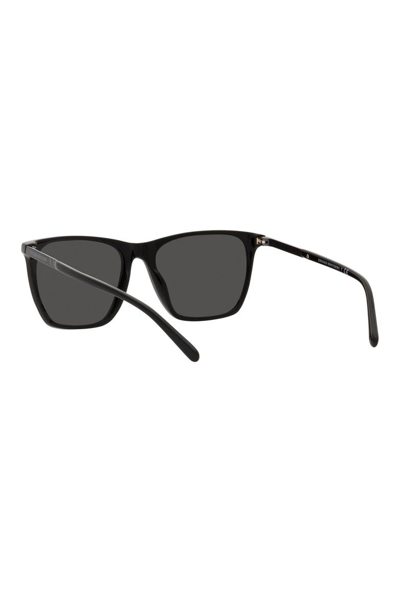 56mm Square Sunglasses, Alternate, color, BLACK/ GREY