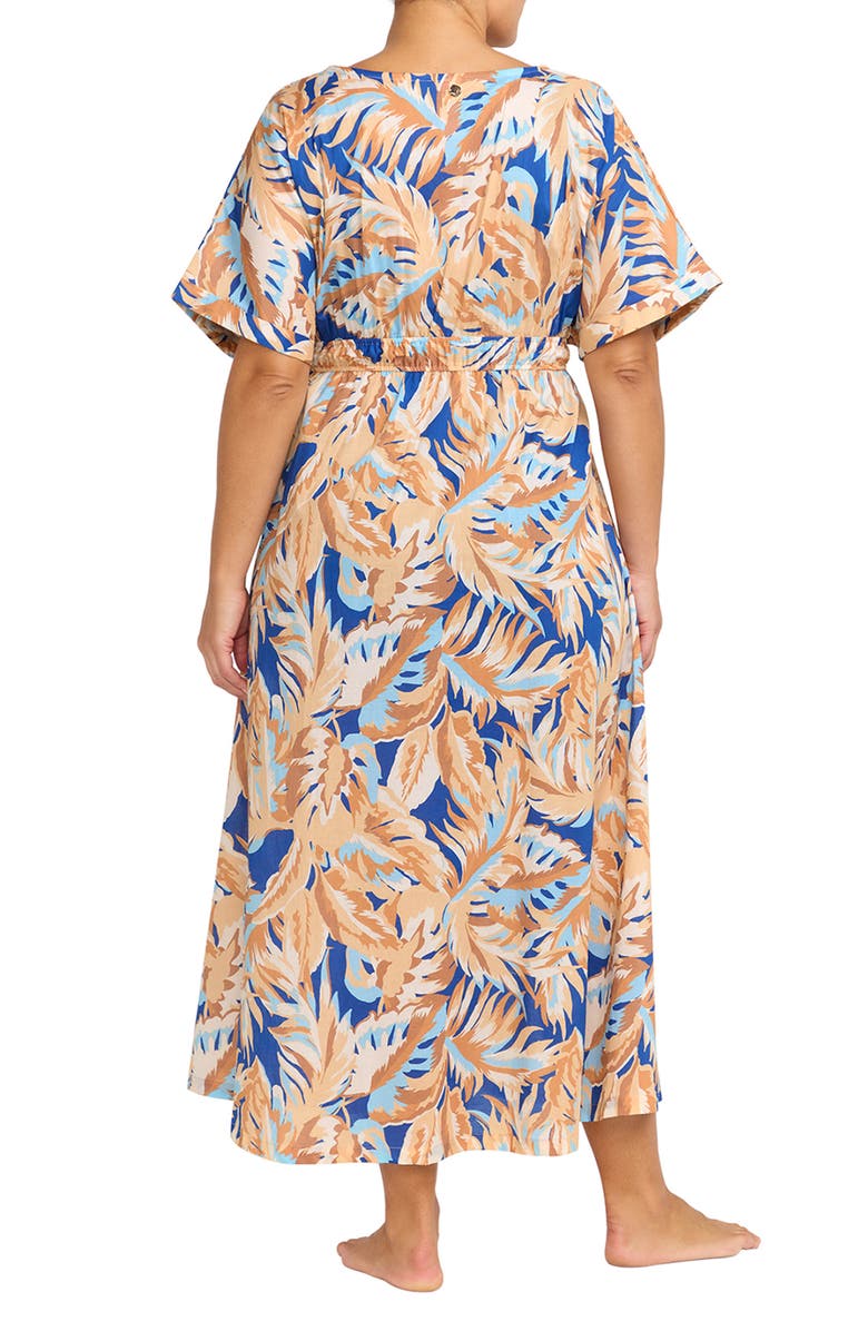 Artesands Areca Cea Verdi Cover-Up Wrap Dress, Alternate, color, Blue