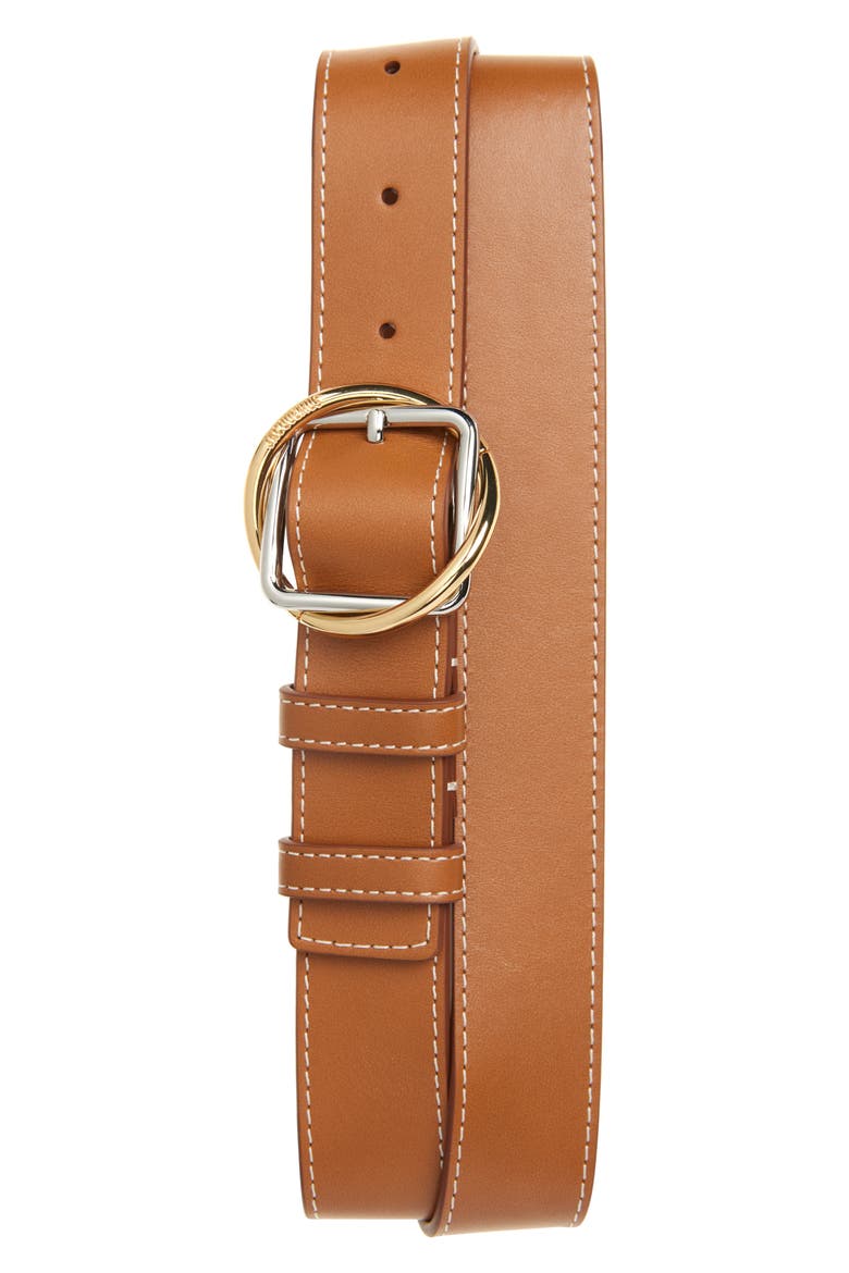 La Ceinture Salon Leather Belt, Main, color, LIGHT BROWN 2 811