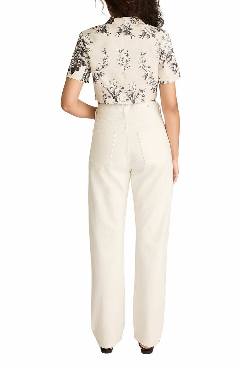 Rebecca Taylor Emblem Fleur Blouse, Alternate, color, Ivory Combo