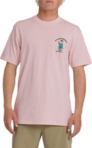 Quiksilver CA Skull Tail Cotton Graphic T-Shirt