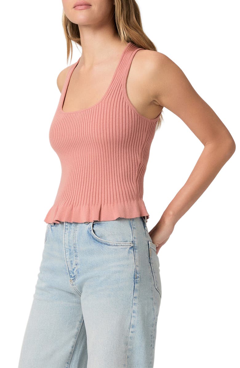 PAIGE Bronwyn Rib Tank, Alternate, color, Salmon