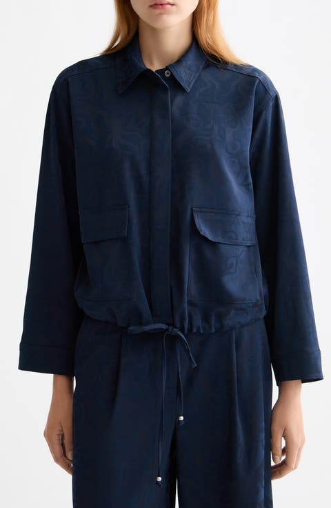 Paisley Jacquard Utility Shirt