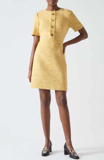 LK Bennett Varley Short Sleeve Tweed Shift Dress