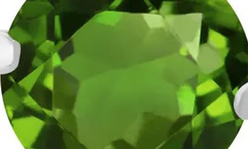 A & M A&m Round Cubic Zirconia Birthstone Stud Earrings In Emerald
