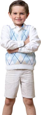 Hope & Henry Boys' Organic Seersucker Short, Toddler