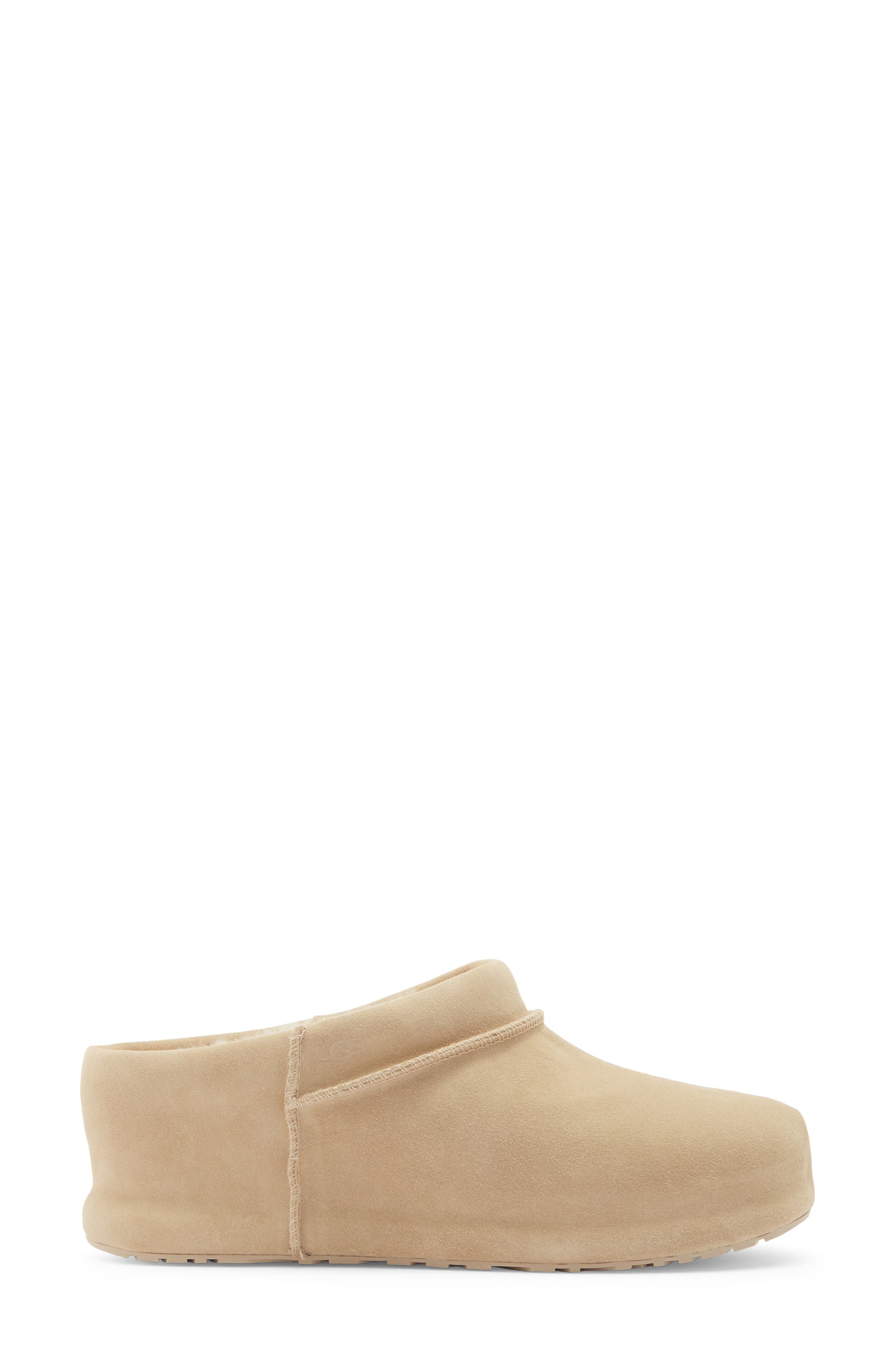 Enwrap Genuine Shearling Lined Leather Clog, Alternate, color, MUSTARD SEED