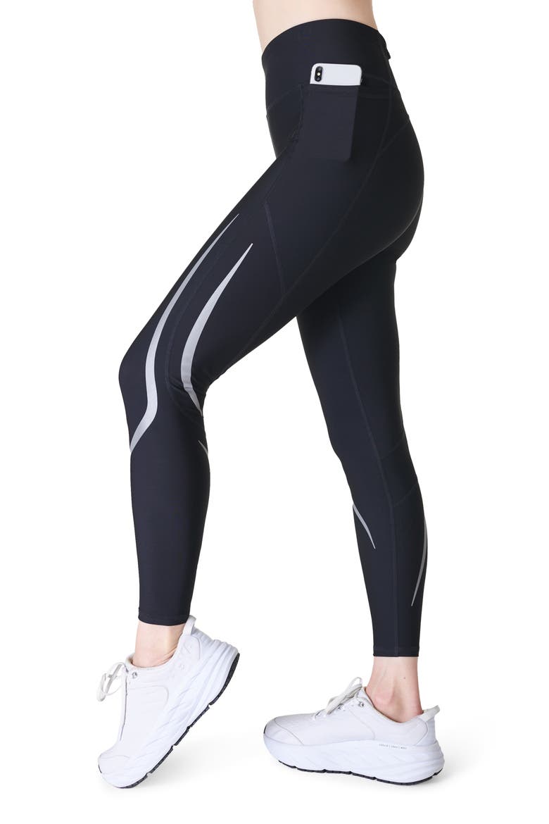 Zero Gravity Illuminate Running Leggings, Alternate, color, BLACK
