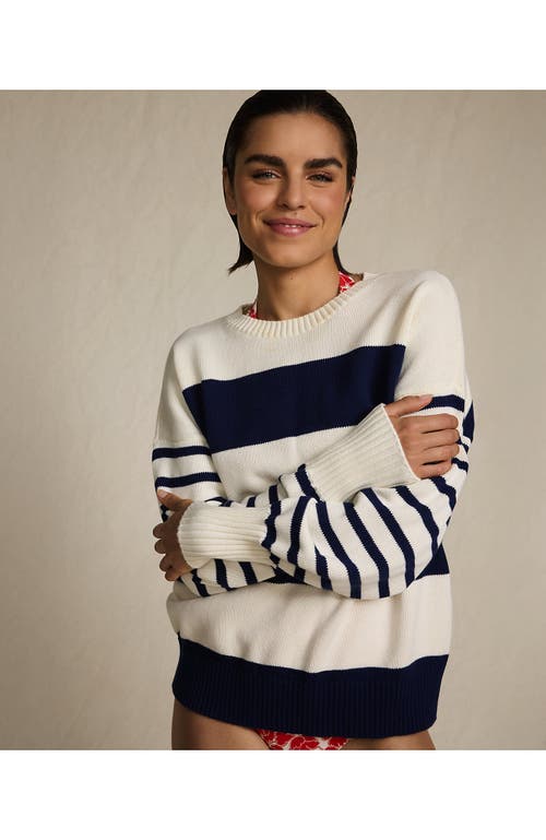Lands' End Drifter Jersey Crewneck Sweater In Neutral