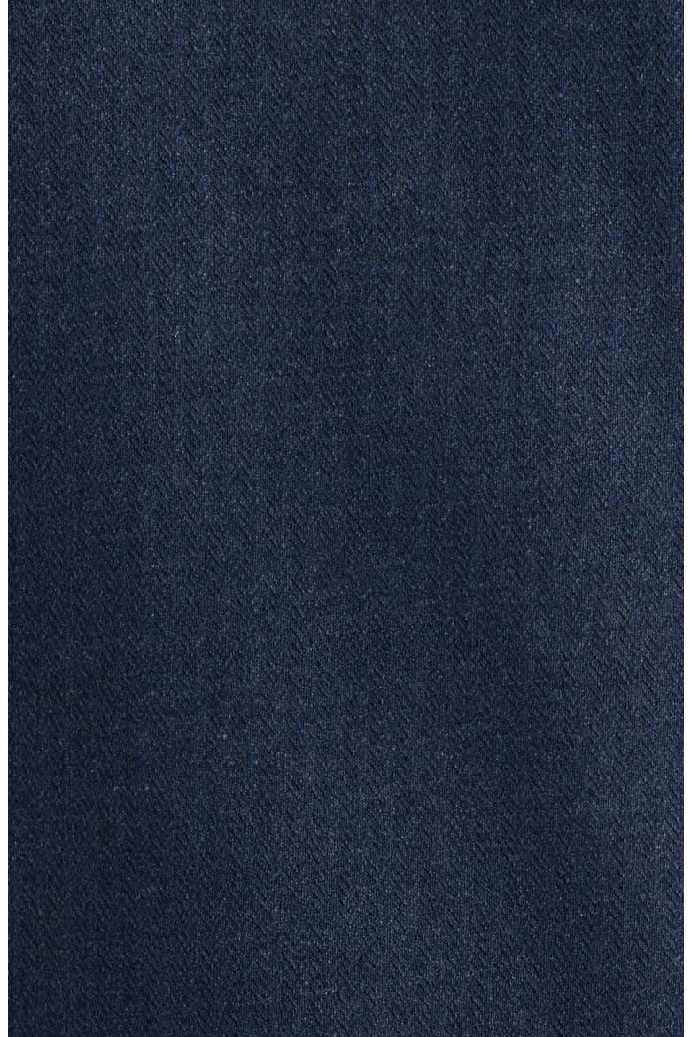 Herringbone Long Sleeve Polo, Alternate, color, NAVY