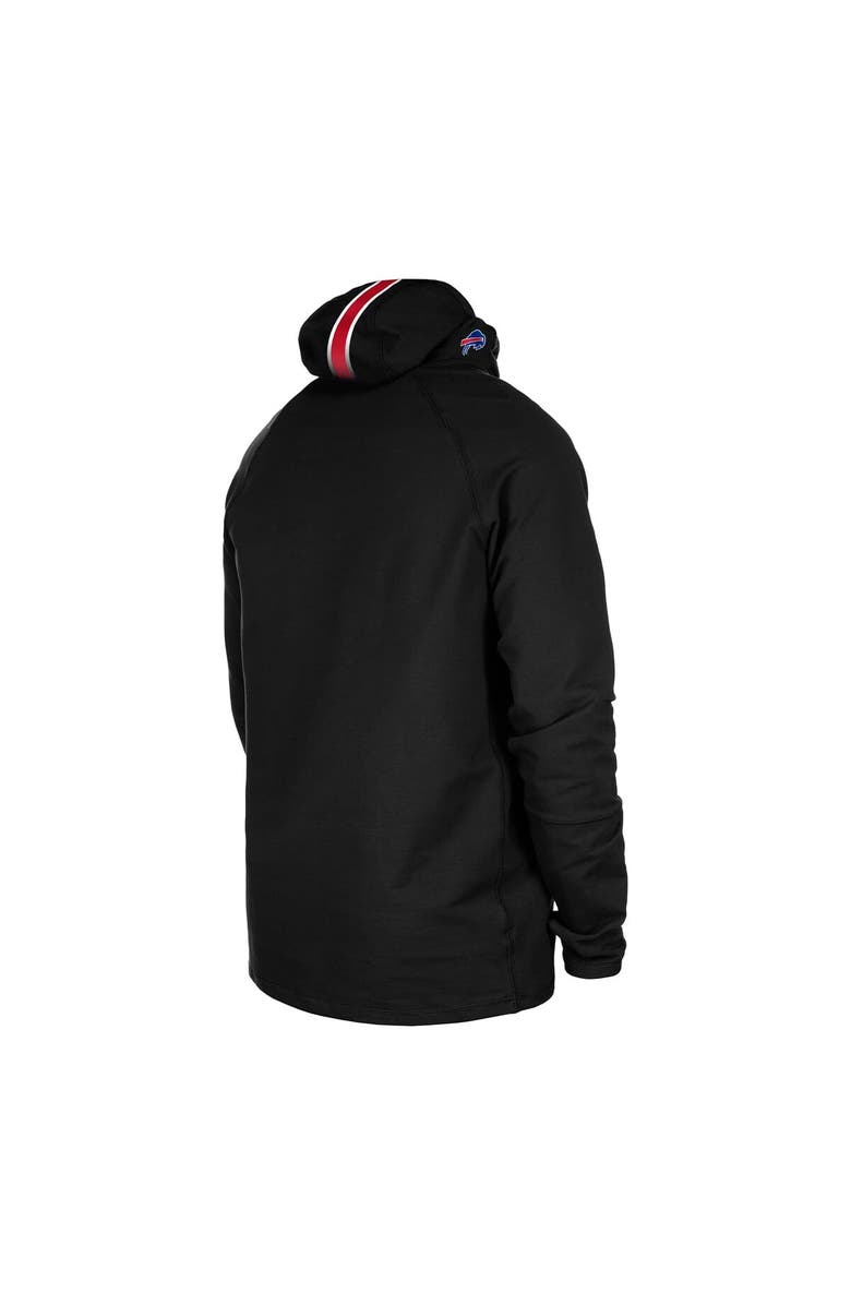 New Era Men's New Era Black Buffalo Bills Functional Fandom Balaclava Helmet Stripe Tri-Blend Hoodie, Alternate, color, Black