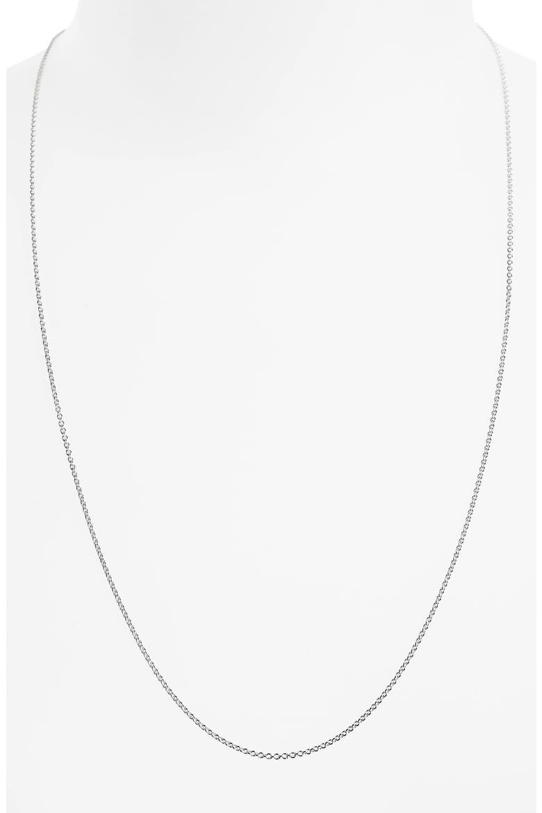 Fine Chain Link Necklace, Alternate, color, SILVER