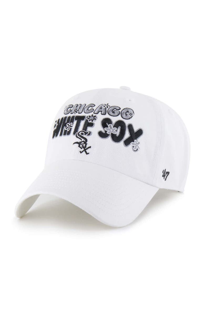'47 Women's '47 White Chicago White Sox Flower Power Clean Up Adjustable Hat, Main, color, White