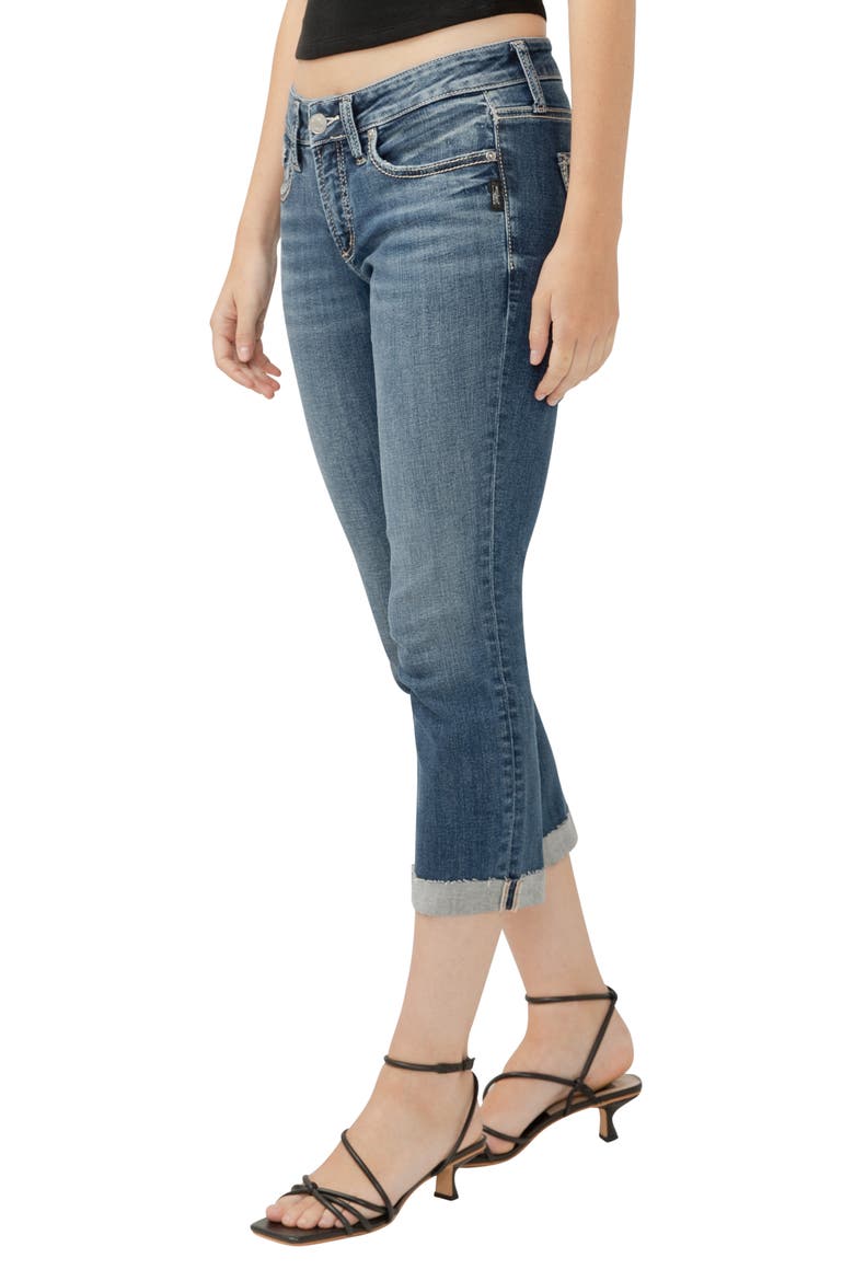 Britt Low Rise Capri Jeans, Alternate, color, INDIGO