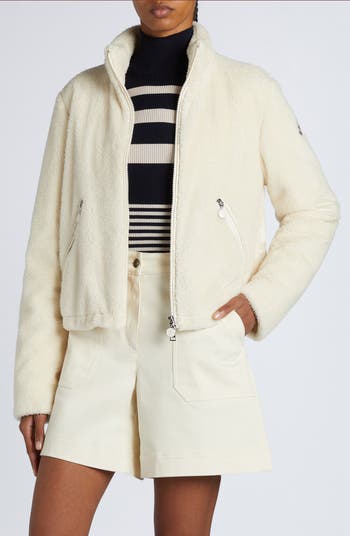 正規店買付★MONCLER POLIGNAC TEDDY ショートダウンジャケット Grey Polignac Teddy Short Down Jacket - Short Down Jackets