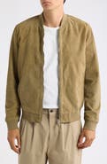 AllSaints Morten Suede Bomber Jacket