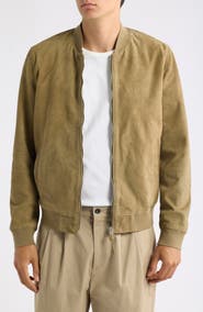 AllSaints Morten Suede Bomber Jacket