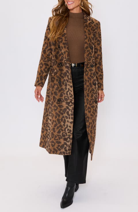 Amelia Leopard Print Coat