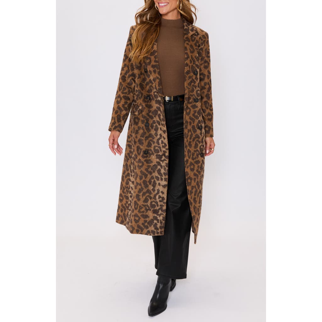 Vici Collection Amelia Leopard Print Coat In Animal Print