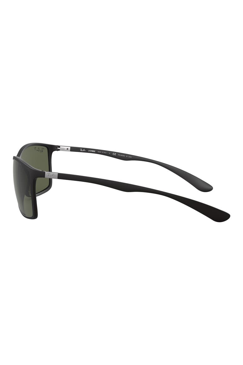 Liteforce Tech 62mm Polarized Oversize Sunglasses, Alternate, color, MATTE BLACK