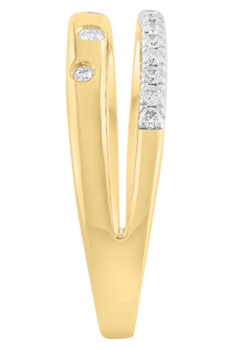 Diamond Dual Band Ring, Alternate, color, WHITE