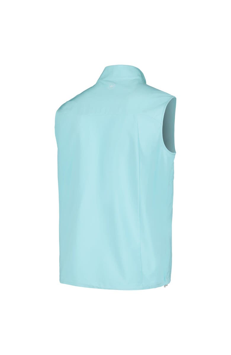 Peter Millar Men's Peter Millar Aqua WM Phoenix Open Windward Half-Zip Performance Vest, Alternate, color, Aqua