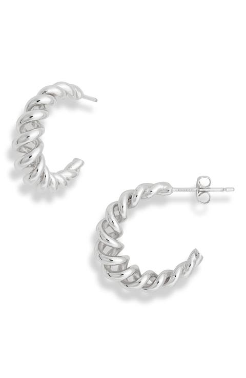 Coiled Hoop Earrings