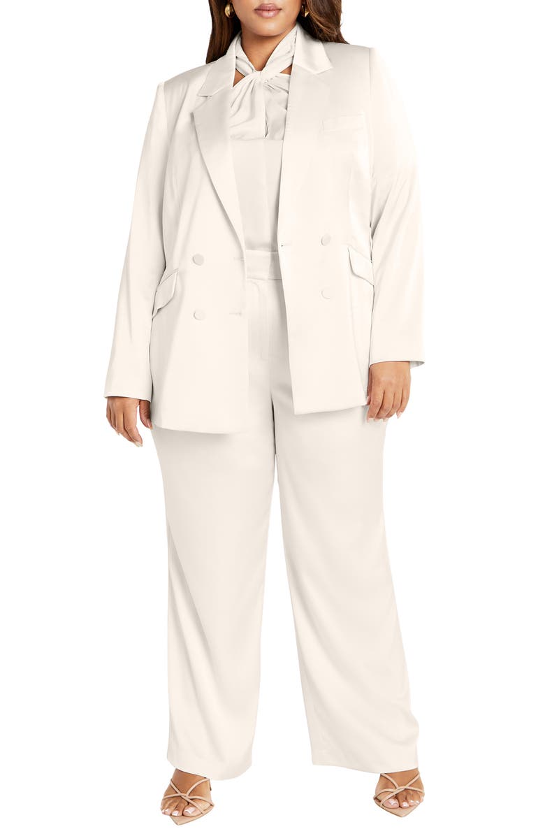 City Chic Rylie Double Breasted Blazer, Alternate, color, 