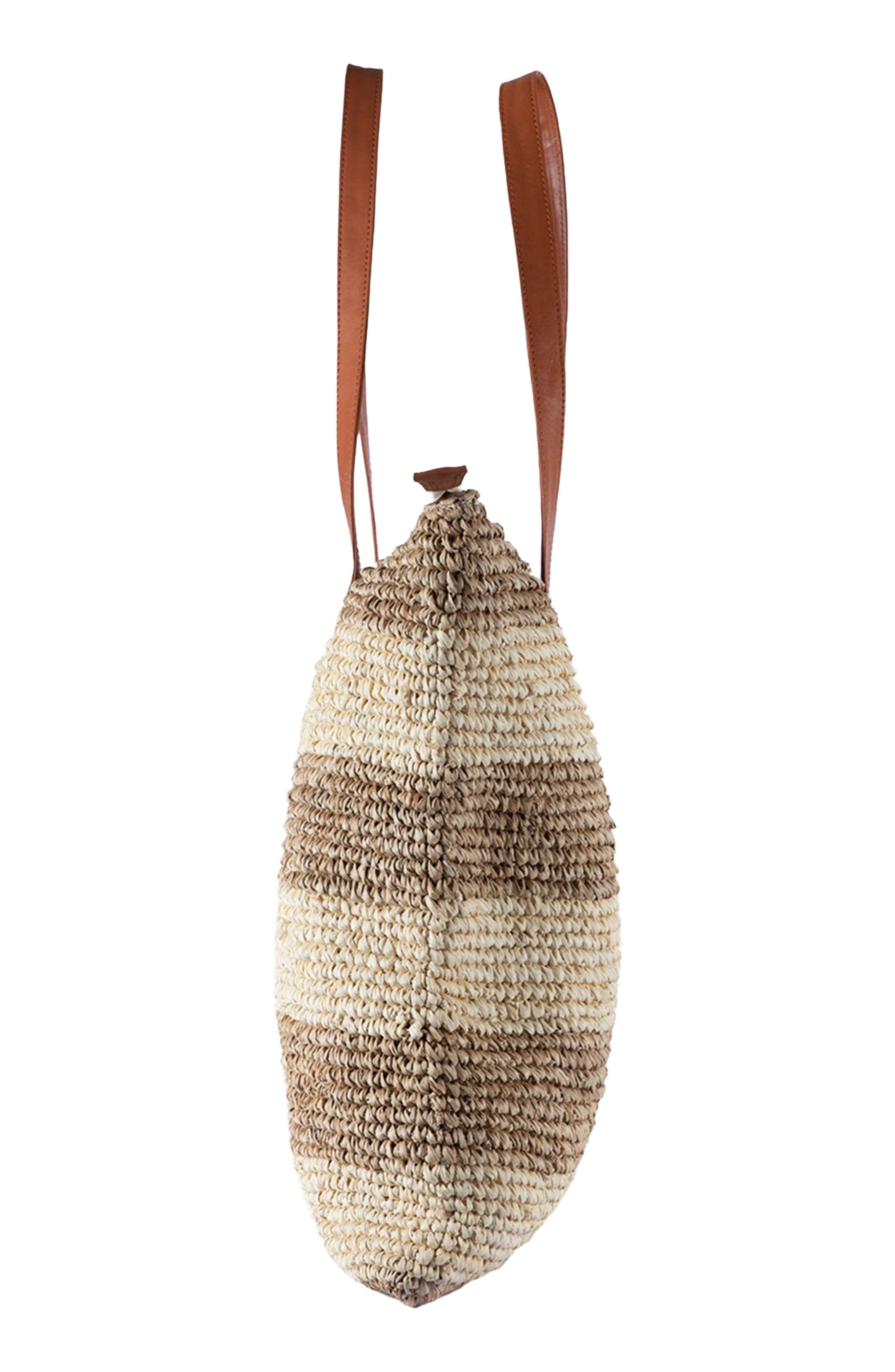 Doris Raffia Tote, Alternate, color, NATURAL / BEIGE