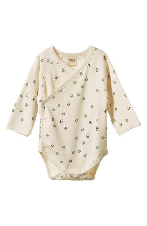Kids' Long Sleeve Kimono Bodysuit