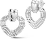 SPHERA MILANO Heart Drop Earrings