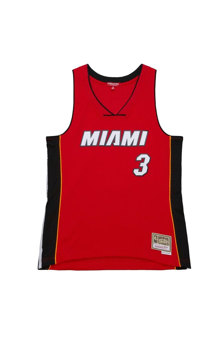 Women's Dwyane Wade Red Miami Heat 2005/06 Hardwood Classics Swingman Jersey, Alternate, color, Red