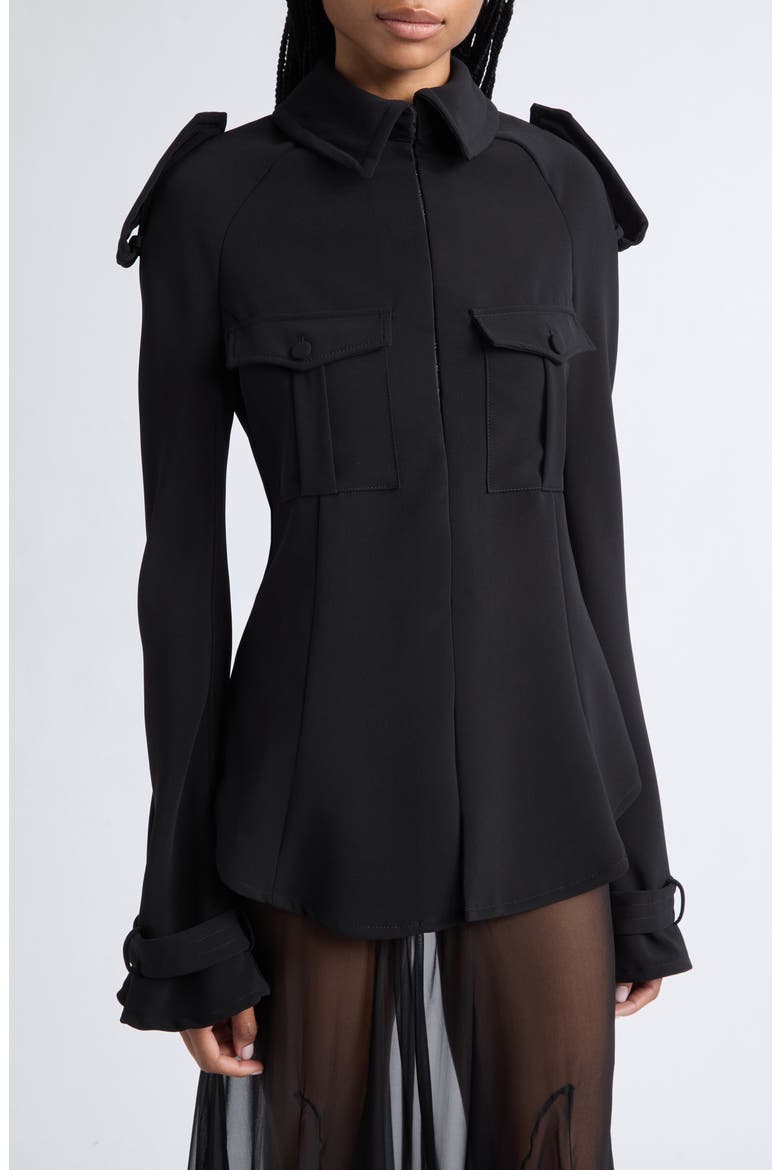 The Military Shirt, Alternate, color, BLACK