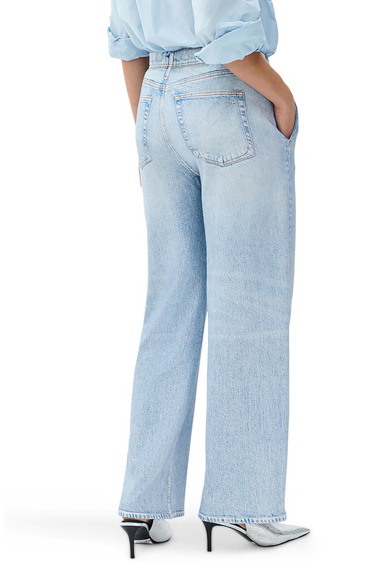 rb Miramar Wide Leg Cotton Terry Sweatpant Jeans, Alternate, color, ARIA