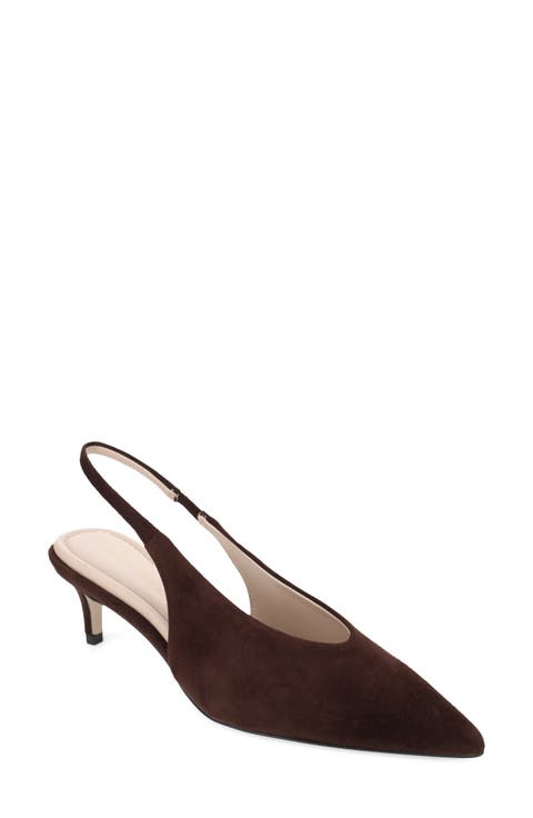 Abbee Leather Slingback Pump