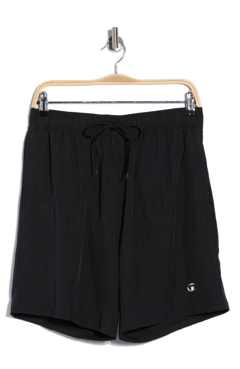 Champion Solid Volley Swim Shorts, Main, color, Black