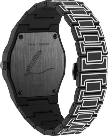 Sketch Polycarbonate Bracelet Watch, 40.5mm