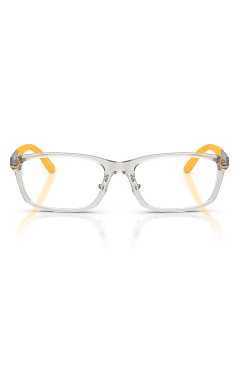 Kids' 49mm Rectangle Optical Glasses