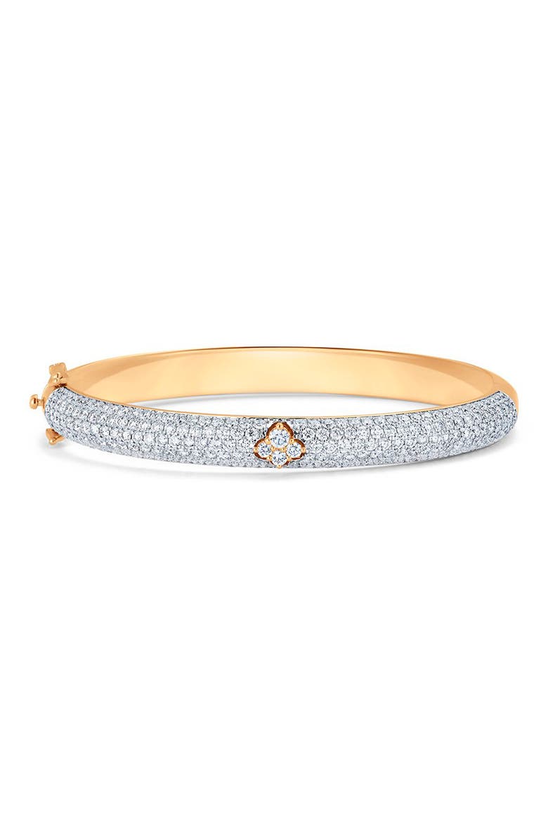 Dujour Diamond Bangle, Main, color, YELLOW GOLD
