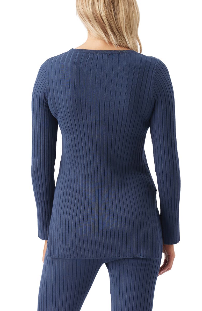 Ripe Maternity Stella Rib Nursing Knit, Alternate, color, French Navy