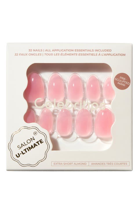 Salon U-LTIMATE Extra Short Almond Press-On Nails