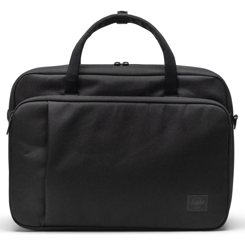 Herschel Supply Co . Gibson Tech Messenger Bag In Black