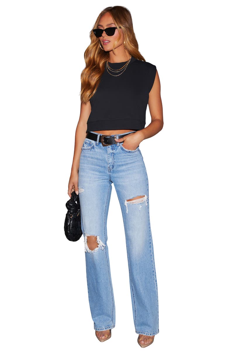 VICI Collection Clarke Sleeveless Crop Sweatshirt, Alternate, color, 