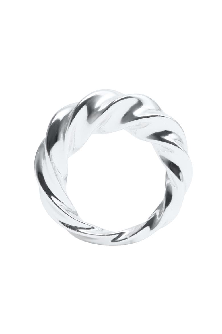 Set of 3 Irregular Rings, Alternate, color, SILVER