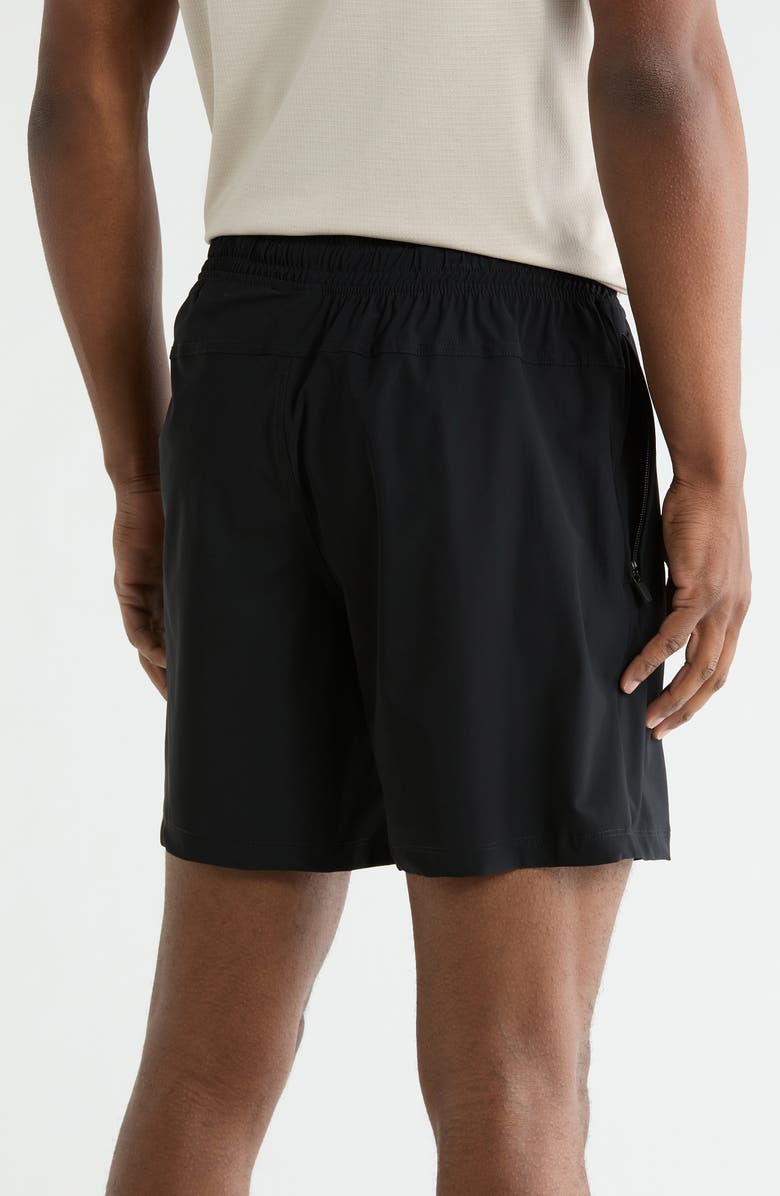 90 DEGREE BY REFLEX Warp Interval 7-Inch Shorts, Alternate, color, Black